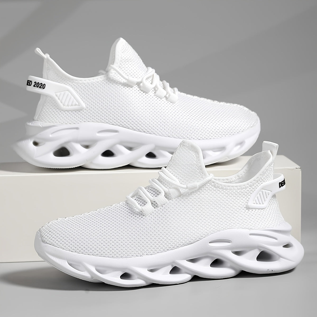 LOPSIE Men's Blade Running Shoes - Breathable Non-Slip TPU Sole, Lightweight Low-Top Athletic Sneakers for Gym, Tennis, Walking & Outdoor Sports - All-Season Comfort Casual Streetwear Trainers