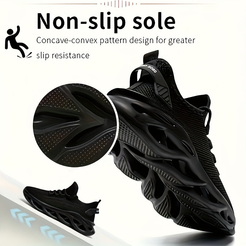 LOPSIE Men's Blade Running Shoes - Breathable Non-Slip TPU Sole, Lightweight Low-Top Athletic Sneakers for Gym, Tennis, Walking & Outdoor Sports - All-Season Comfort Casual Streetwear Trainers