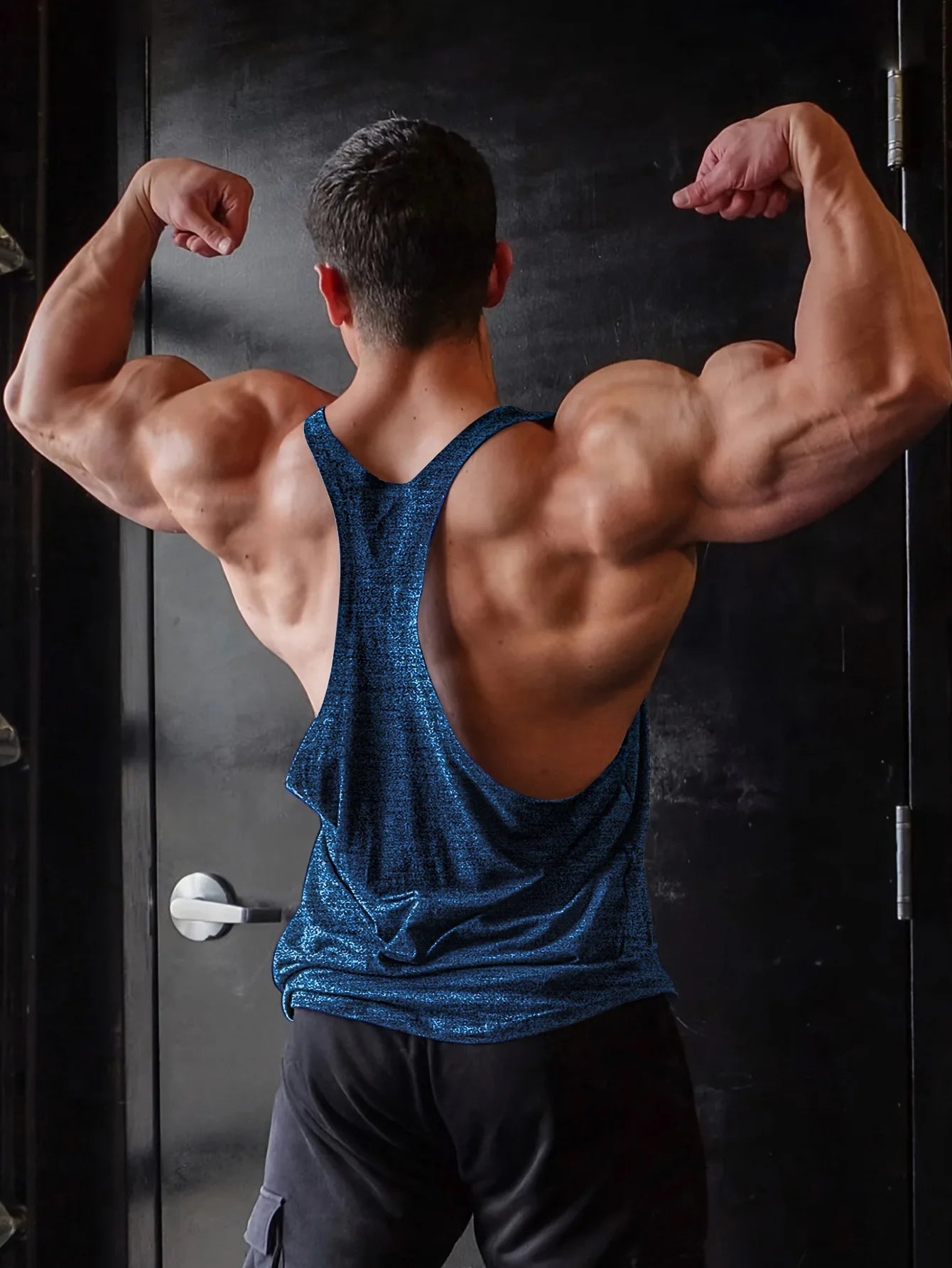 Cross-border European Size Alpha Men's Printed Round-neck Fitness Vest, Undershirt, Muscle Quick-drying Basketball Vest