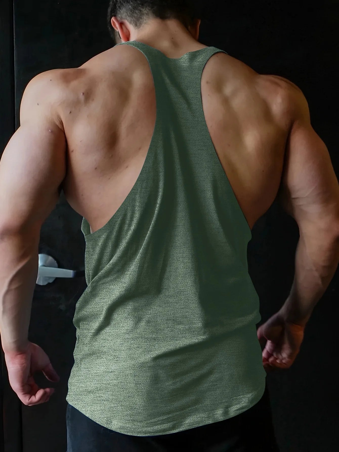 Cross-border European Size Alpha Men's Printed Round-neck Fitness Vest, Undershirt, Muscle Quick-drying Basketball Vest