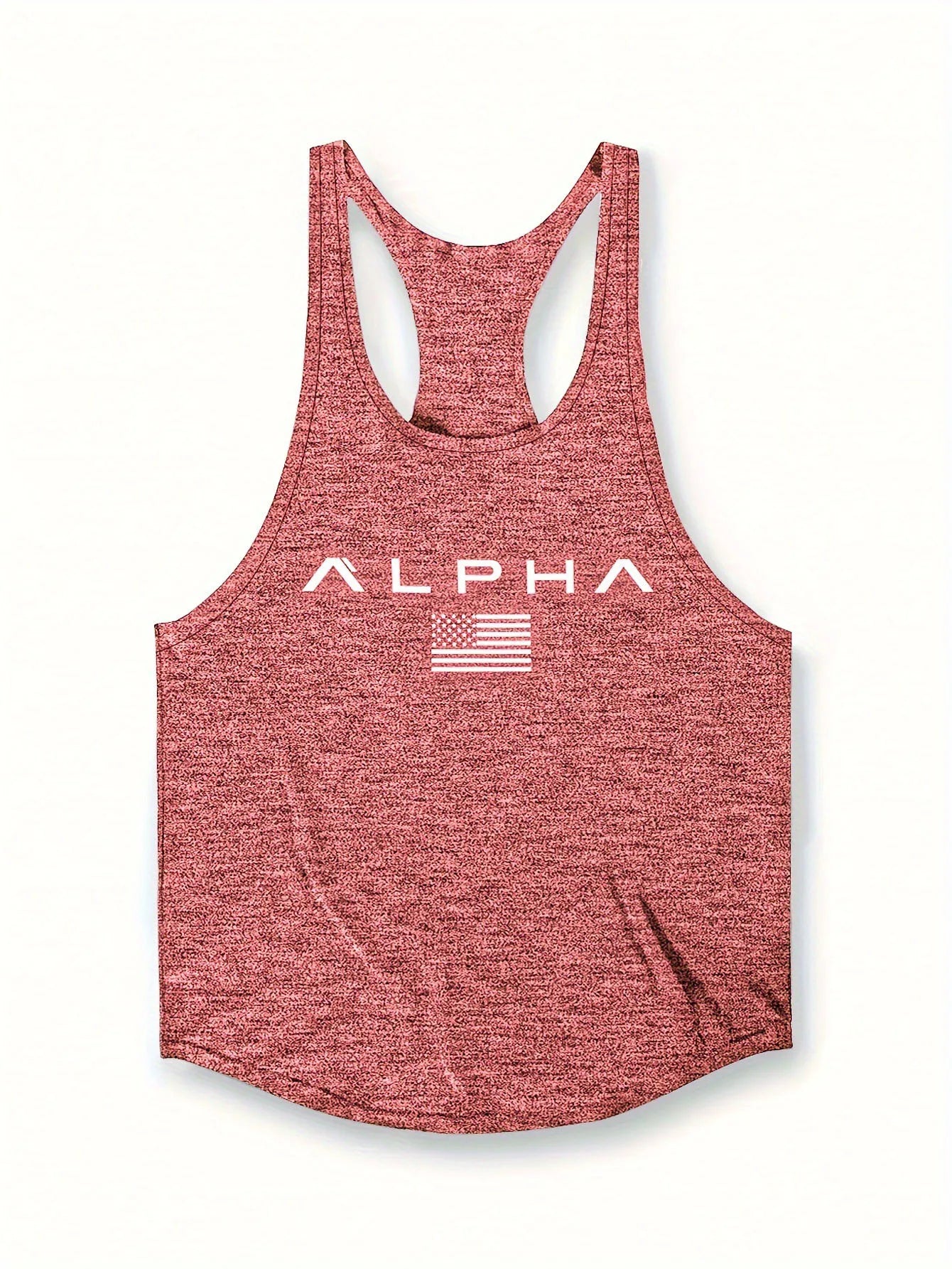 Cross-border European Size Alpha Men's Printed Round-neck Fitness Vest, Undershirt, Muscle Quick-drying Basketball Vest