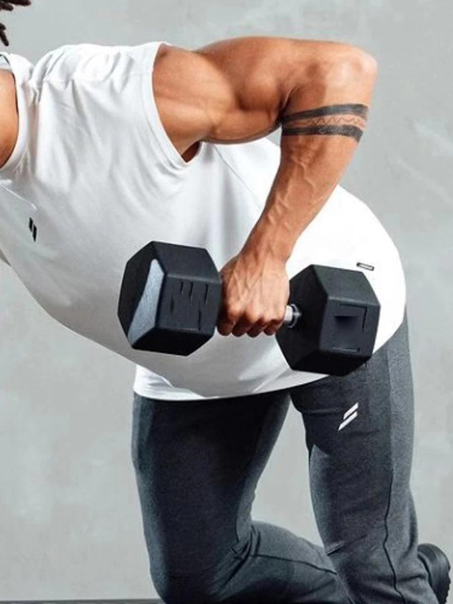 Men's Loose Tank Tops Casual Printed Sleeveless Muscle T-Shirt Workout Training Fitness Sleeveless Gym Tops Streetwear